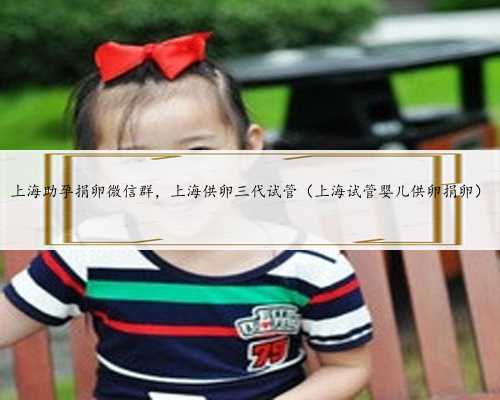 上海助孕捐卵微信群，上海供卵三代试管（上海试管婴儿供卵捐卵）